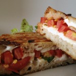 Tomato, Mozzarella, and Basil Panini