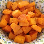 Roasted Butternut Squash with Olive Oil and Sea Salt