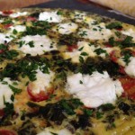 Frittata with Kale, Tomatoes, and Ricotta